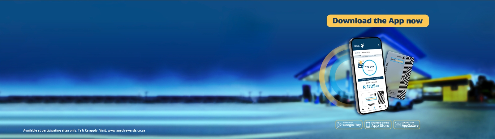 sasol rewrds download app banner
